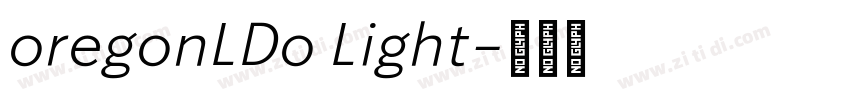 oregonLDo Light字体转换